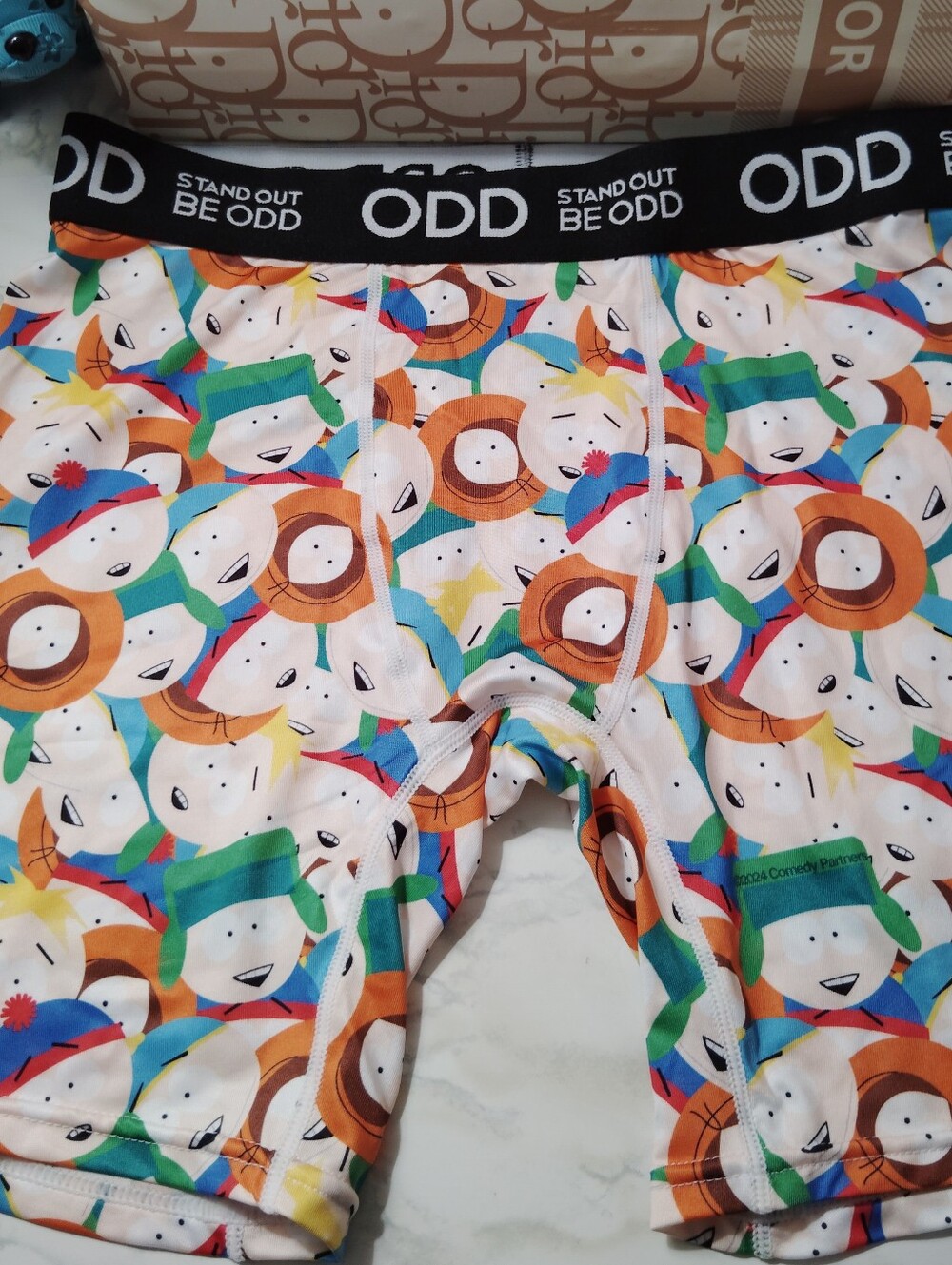 South Park White Multicolor Cartoon-Print ODD Boxers Briefs